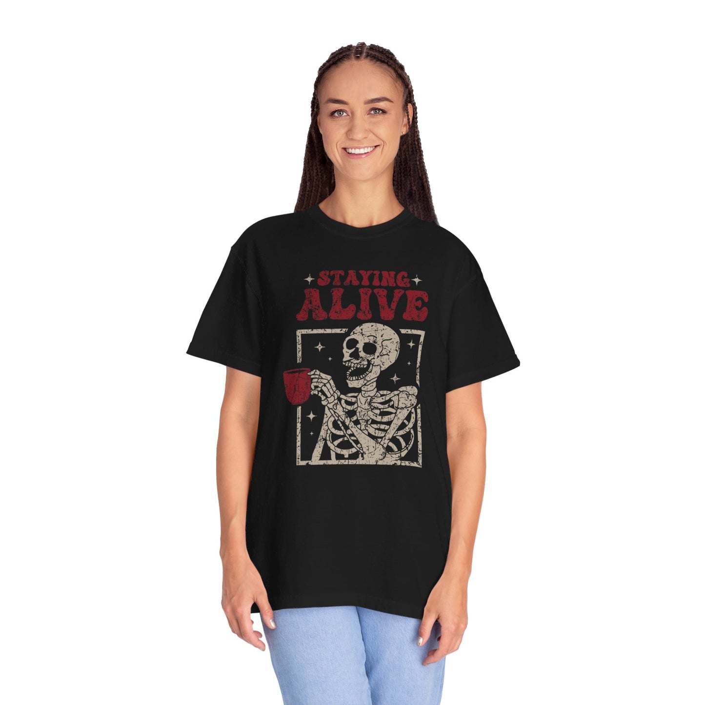 Staying Alive Coffee T-Shirt