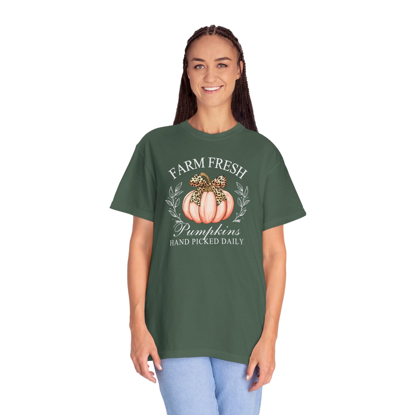 Farm Fresh Hand Picked Pumpkins (White Text)