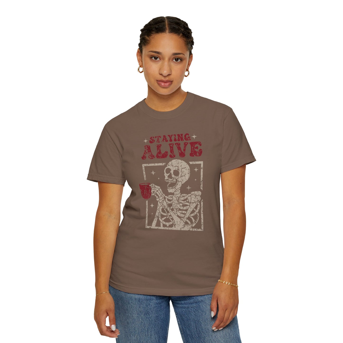 Staying Alive Coffee T-Shirt