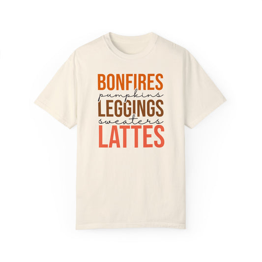 Bonfires, Pumpkins, Leggings, Sweaters, Lattes T Shirt