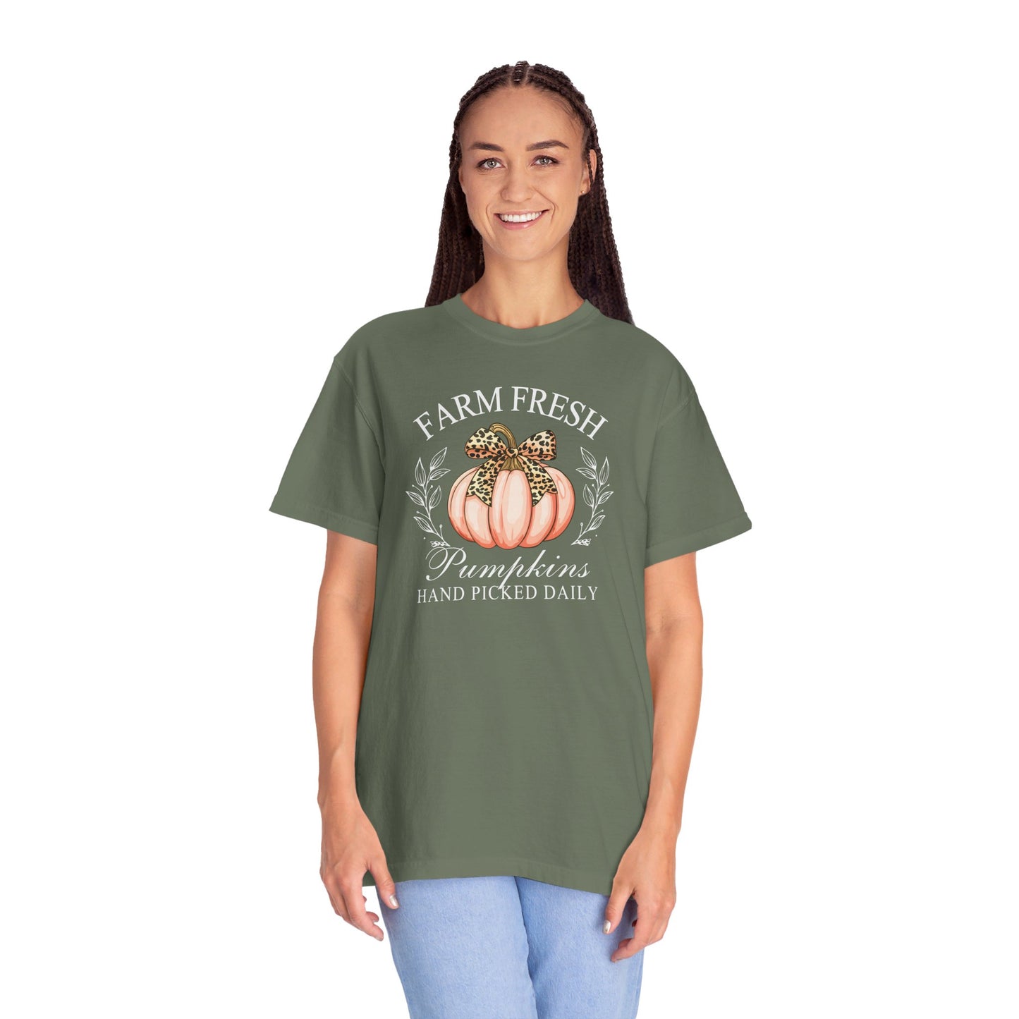 Farm Fresh Hand Picked Pumpkins (White Text)