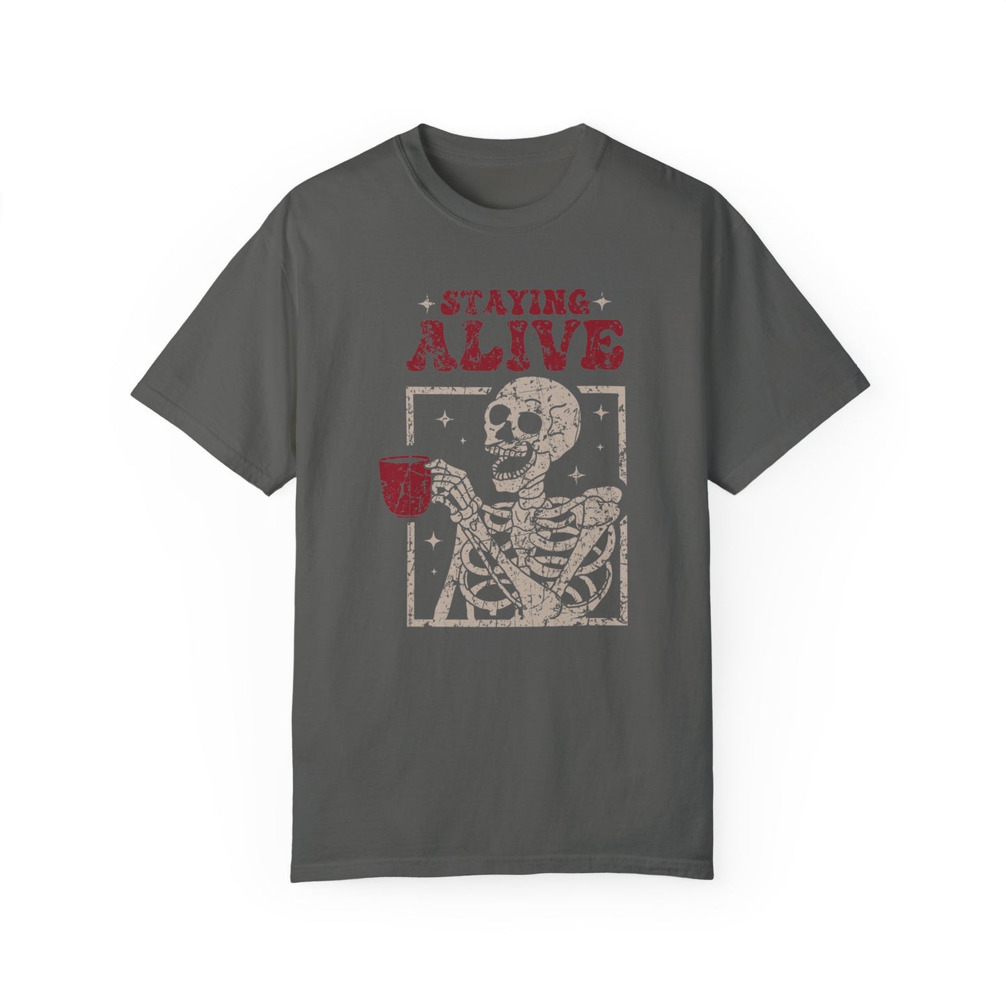 Staying Alive Coffee T-Shirt