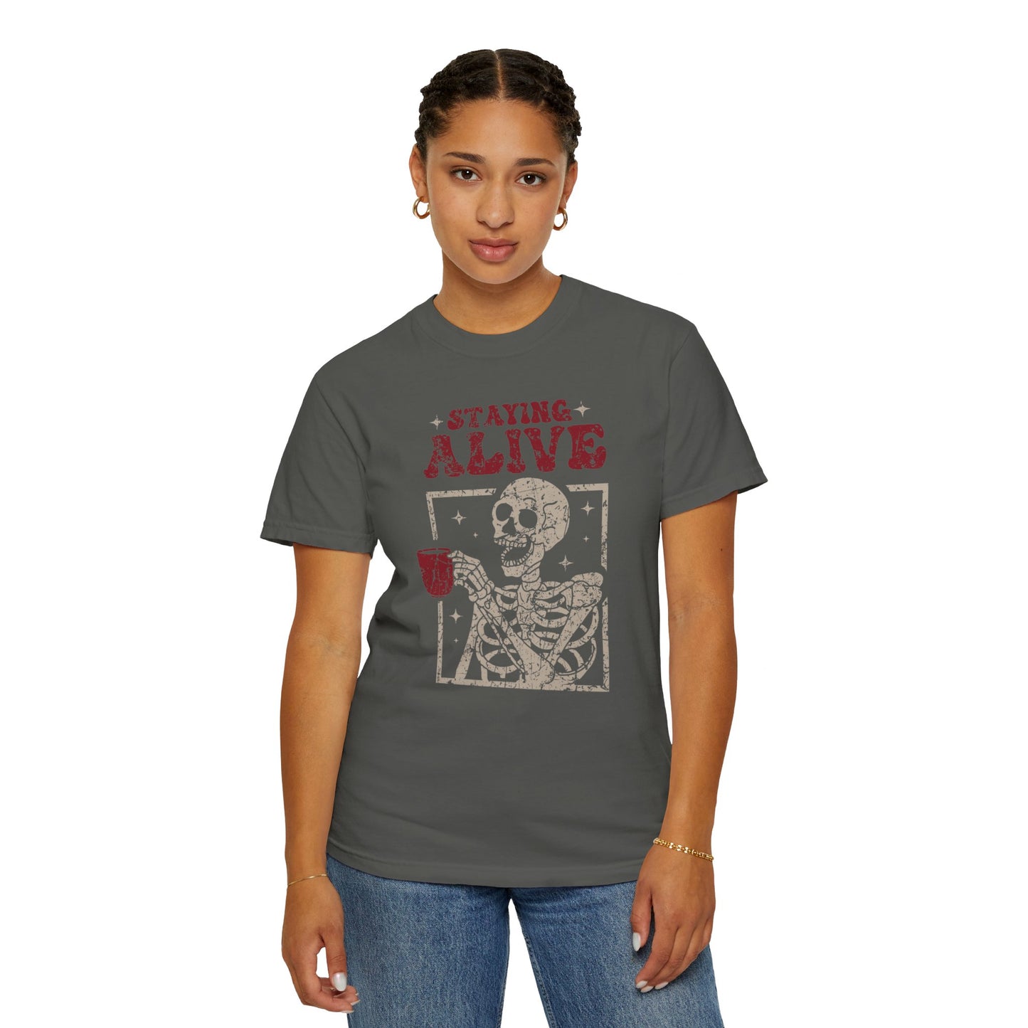 Staying Alive Coffee T-Shirt