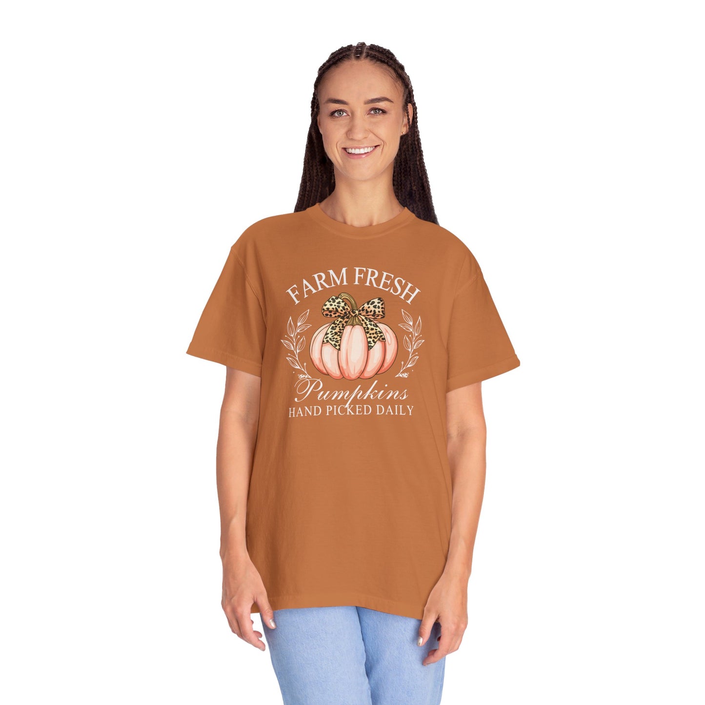 Farm Fresh Hand Picked Pumpkins (White Text)